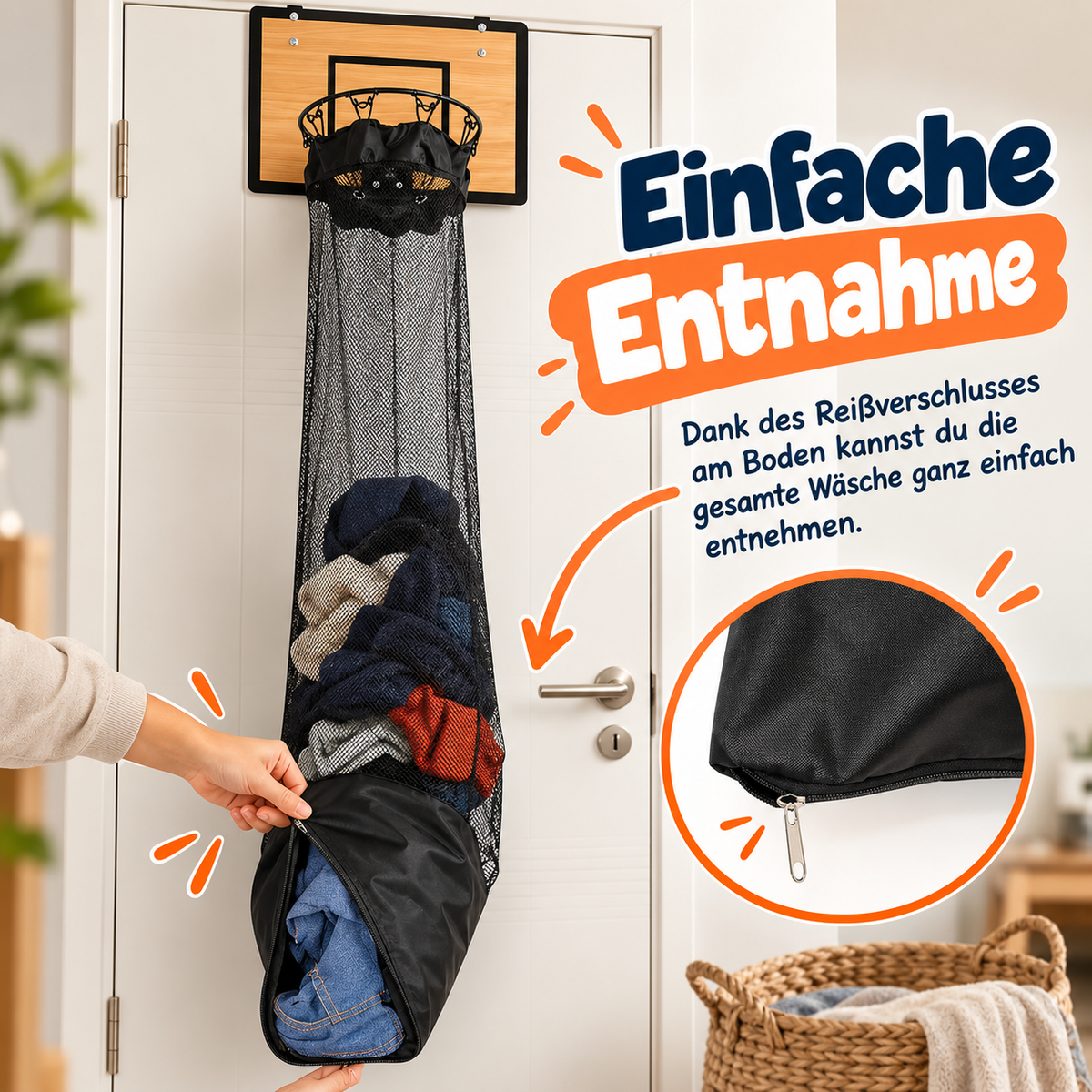 WäscheDunk™ Basketball-Wäschekorb